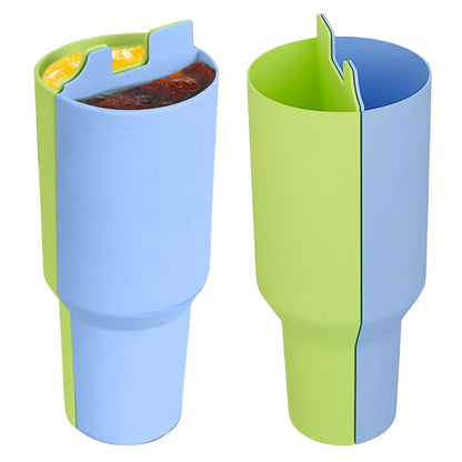 Silicone Water Bottle Liner Drink Divider Water Cup Double-Flavor Lining for Stanley 40oz Tumbler