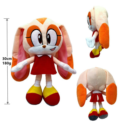 New Arrival Super Sonic Plush Toy The Hedgehog Amy Rose Knuckles Tails Cute Cartoon Soft Stuffed Doll Birthday Gift for Children