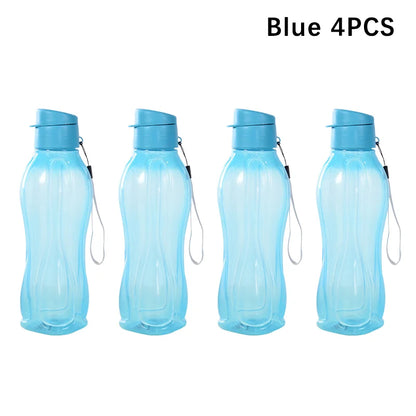 800ML Bottle Plastic Water Bottle Portable Outdoor Sports Water Cup Large Capacity Solid Color Space Cup Plastic Drinkware