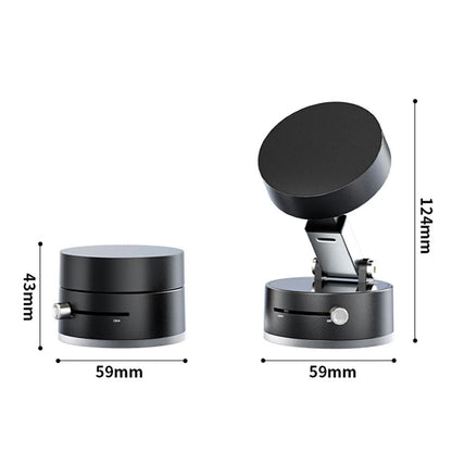 Vacuum Magnetic Suction Cup Folding Swivel Stand Car Mount Bracket For MagSafe Vacuum Swivel Stand iPhone Samsung Phone Holder ﻿