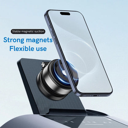 2025 New Vacuum Car Phone Holder For iPhone Samsung Xiaomi Magnetic Suction Cup Phone Mount 360° Adjustable Folding Phone Stand