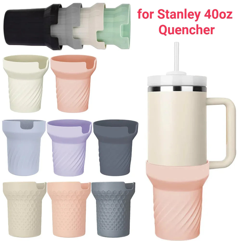 Outdoor Camping Water Bottle Boot Sleeve for Stanley Quencher Adventure Tumbler 40oz Silicone Water Cup Bottom Sleeve Cover