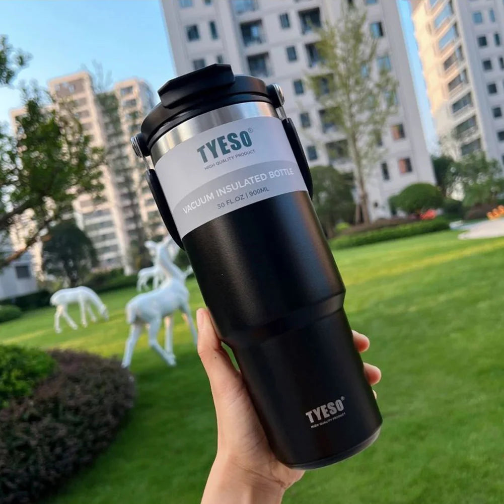 Thermos Bottle Stainless Steel 900ML Portable Ice Cup Double-Layer Insulation Travel Sports Water Bottle Insulated Water Bottle