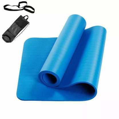 Yoga Mat Pilates Fitness Mat NBR Non Slip Yoga Cushion Travel Fitness Exercise Pad for Women Home Gym Floor Workout Gym Exercise