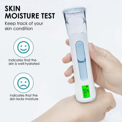 30ml Face Steamer Portable Nano Mister Sprayer Facial Moisturizing Mist Bottle Hydrating Humidifier Skin Care Moisture Tester