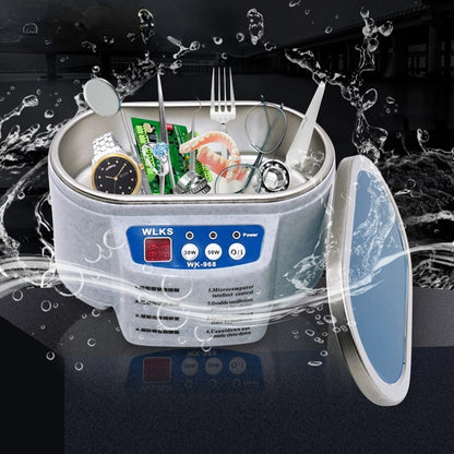 Ultrasonic Cleaner 30/50W Ultrasonic Bath 40Khz Degas For Home Cleaner Watches Contact Lens Glasses Denture Teeth Makeup Razor