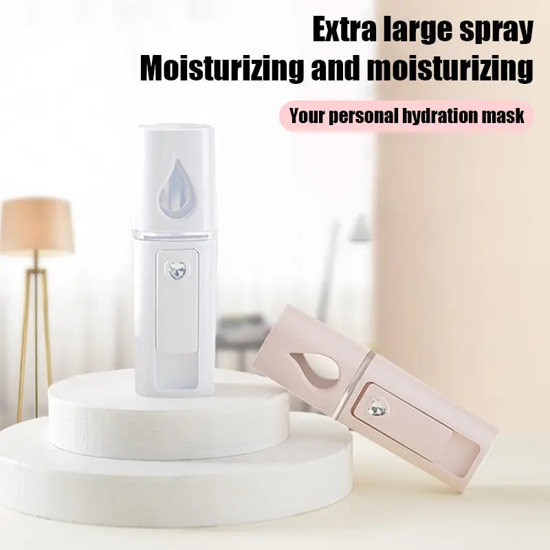 30ML Mini Portable Humidifier Facial Nano Spray USB Rechargeable Moisturizer Hydrate Women SPA Beauty Facial Mask Skin Care Tool