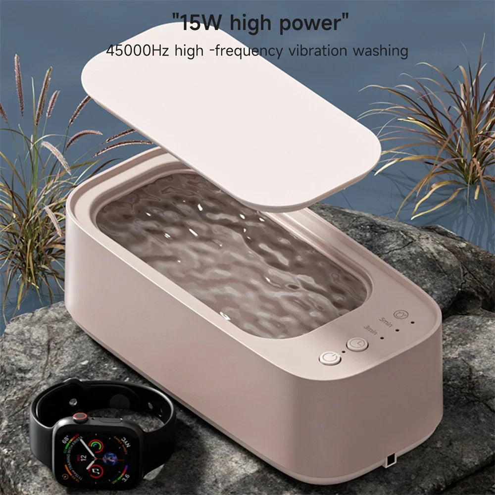 Xiaomi MIJIA Ultrasonic Glasses Cleaning Machine 45KHZ Ultrasound Jewelry Cleaner Machine High Frequency Ultrasonic Cleaner Bath