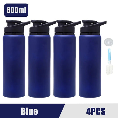 Portable Stainless Steel Water Bottle Bicycle Riding Drinking Water Bottle Outdoor Sport Travel Mug Metal Stainless Steel Bottle