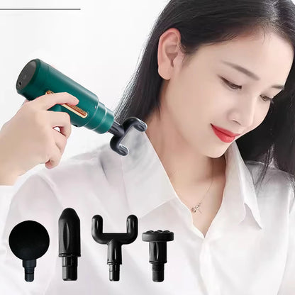 Portable Massage Gun 6 Speeds for Muscle Pain Relief Back Neck Deep Tissue Vibration Massager Relaxation Handheld Percussion