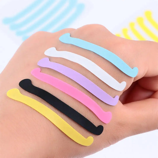 6Pcs Eyelashes Lifting Silicone Stripe Reusable Eye Lashes Lifting Curler Pad Perm Ribbon Eyelash Extension Supplies Makeup Tool