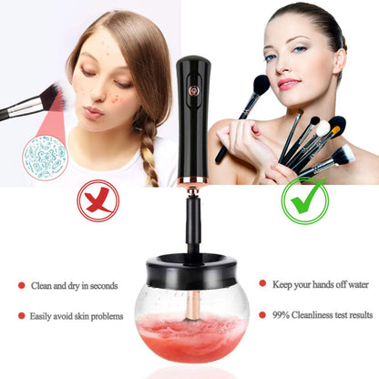 Efficient and Versatile Able Electric Makeup Brush Cleaner - Say goodbye to messy cleanup and hello to flawless results every ti