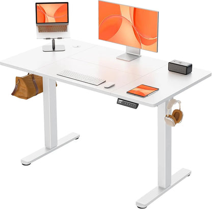 Electric Standing Desk, Height Adjustable Desk 120 x 60cm, Computer Desk with 4 Memory Smart Pannel