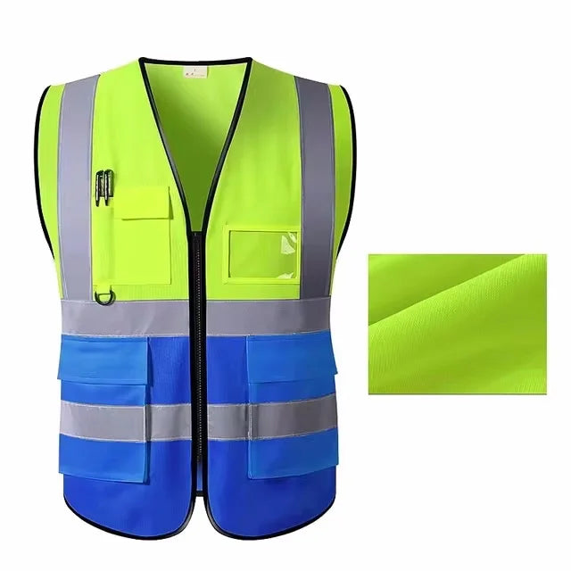 High Visibility Reflective Vest Working Clothes Motorcycle Cycling Sports Outdoor Reflective Safety Clothing Reflective Jacket