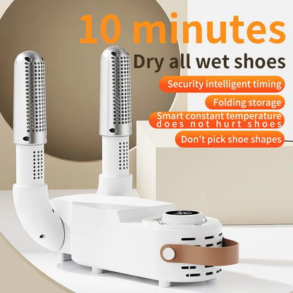 Shoe Dryer Intelligent Timer Adjustable Dryer Quick Drying Deodorizing Sterilizing Shoe Dryer Household Shoe Warmer Heater