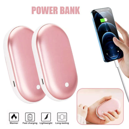 5200Mah Portable Hand Warmer Mini Power Bank USB Rechargeable Winter Heater UK