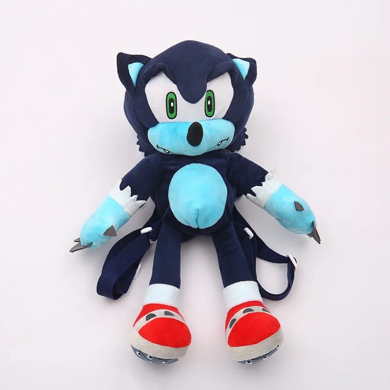 Sonic The Hedgehog Cute Plushes Backpacks Cartoon Fashion 3D Mini Women's Backpack Large Capacity Children's Kawaii Schoolbag