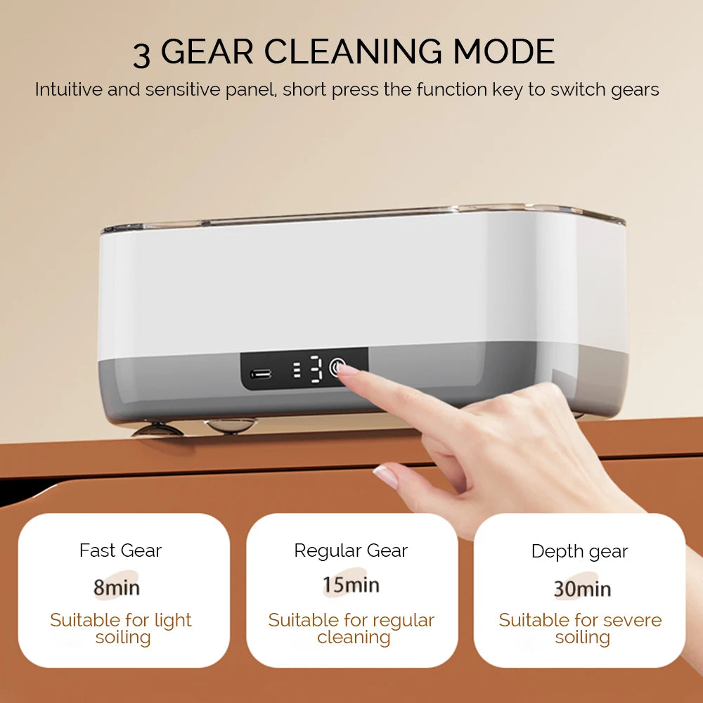 Ultrasonic Glasses Cleaning Ultrasound Jewelry Cleaner Machine High Frequency Ultrasonic Cleaning Bath For Jewelry Makeup Brush