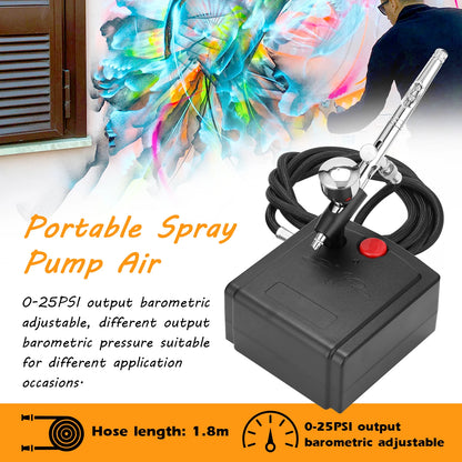 Portable Spray Pump Air Compressor for Makeup Art Painting Craft Model Flower Spraying Machine