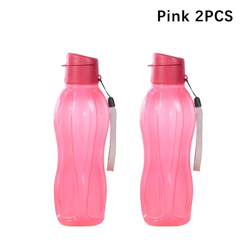 800ML Bottle Plastic Water Bottle Portable Outdoor Sports Water Cup Large Capacity Solid Color Space Cup Plastic Drinkware