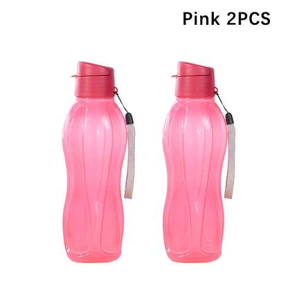 800ML Bottle Plastic Water Bottle Portable Outdoor Sports Water Cup Large Capacity Solid Color Space Cup Plastic Drinkware