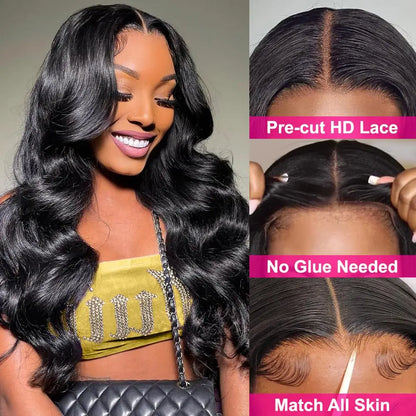 13x6 13x4 360 Full Transparent Lace Front Human Hair Wig 200% Body Wave Lace Frontal Wig Preplucked Lace Front Wigs For Women