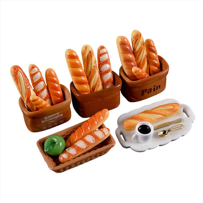 1 Set Resin Miniature Food Play  Combination Set Doll House DIY Materials Handmade DIY Accessories