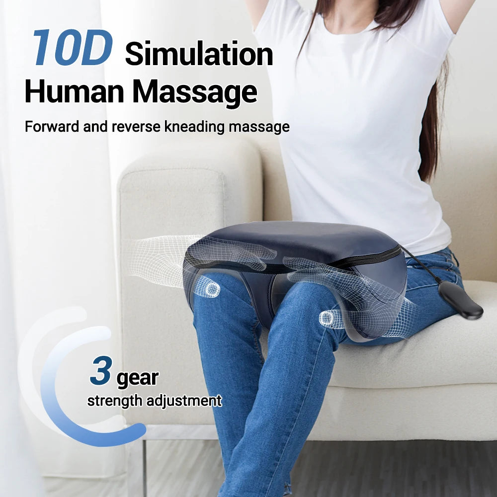 Electric Shiatsu Foot Massager Kneading Roller Deep Muscle Relaxation Full Body Massage Arm Calf Pain Relieve Health Care