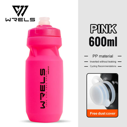 WRELS Bicycle Water Bottle 600ml Bike Bottle Outdoor Sport Cycling Kettle Bottle Bike Portable Bike Cup