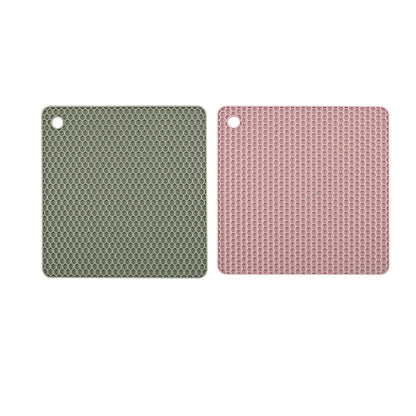 2/4 PCS Multifunction Heat Resistant Silicone Mat Drink Cup Coasters Nonslip Pads Pot Holder Table Placemat Kitchen Accessories