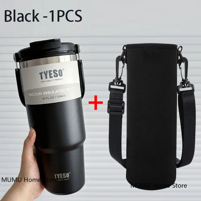 Tyeso Tumbler Coffee Cup Stainless Steel Vacuum Thermal Insulated Mug Large Capacity Double Drink Car Water Bottle Travel Mug