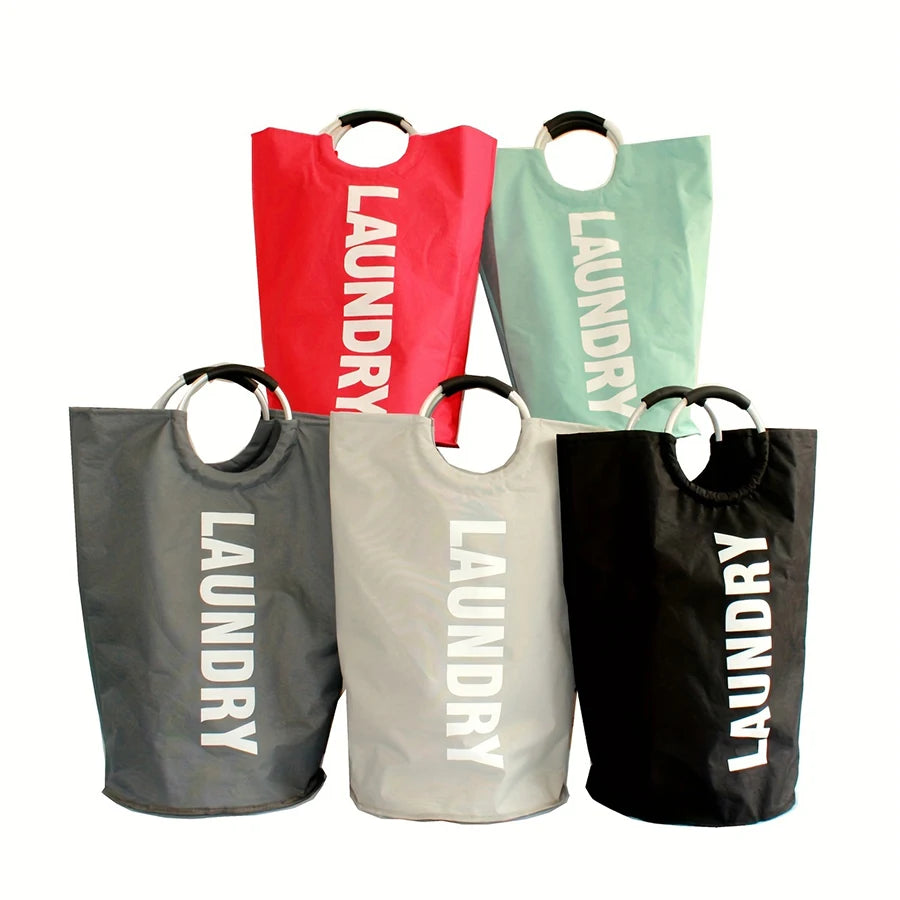 115L Large Dirty Laundry Basket multiple Colors Foldable Laundry Bag Foldable and Portable Handle Folding Wash Box