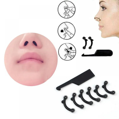 1 Set Nose Up Lifting Shaping Clip Bridge Straightening Clipper Shaper No Pain Invisible Fashion Nose Corrector Beauty Tool