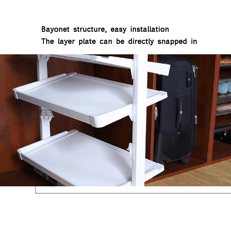 Shoe Rack 360° Rotating Height Adjustable Aluminum Alloy Shoe Cabinet Rack Rotating Shoe Cabinet Hardware Set Customizable