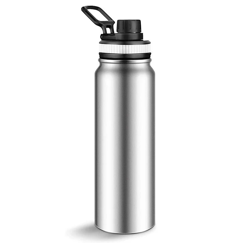 304 Stainless Steel Thermos Bottle Portable Double Wall Travel Mug Vacuum Flask Insulated Tumbler Water Bottle 600/800/1000ML