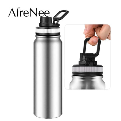 304 Stainless Steel Thermos Bottle Portable Double Wall Travel Mug Vacuum Flask Insulated Tumbler Water Bottle 600/800/1000ML