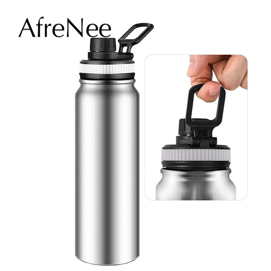 304 Stainless Steel Thermos Bottle Portable Double Wall Travel Mug Vacuum Flask Insulated Tumbler Water Bottle 600/800/1000ML