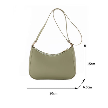 Women's Bag 2022 Trend Handbags Female Handbags Retro Solid Color PU Leather Shoulder Underarm Bag Ladies Shopper Hobos Bag