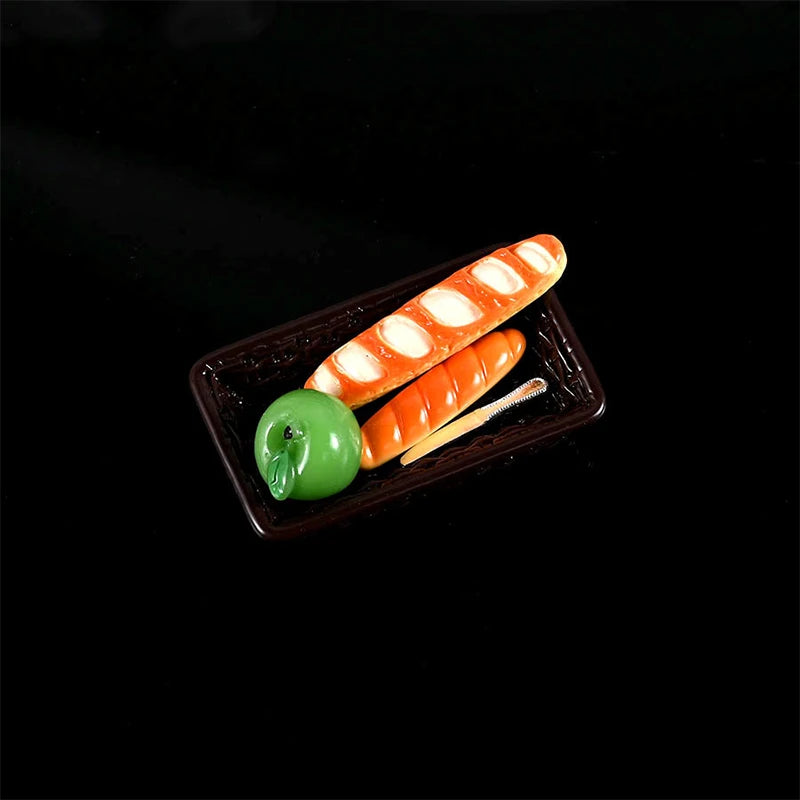 1 Set Resin Miniature Food Play  Combination Set Doll House DIY Materials Handmade DIY Accessories