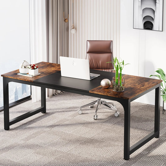 Tribesigns Modern Computer Desk Large Office Desk Computer Table Study Writing Desk Workstation for Home Office