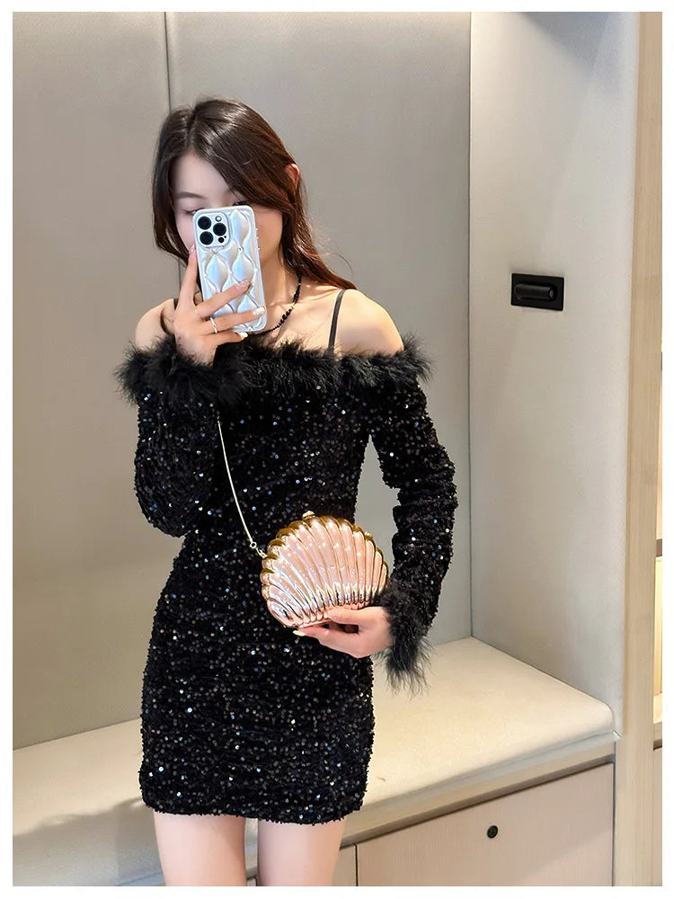 2024 Women Silver Gold Shell Bag Cute Acrylic Evening Clutch Bag With Strap For Wedding Party Small Purses Designer Handbags