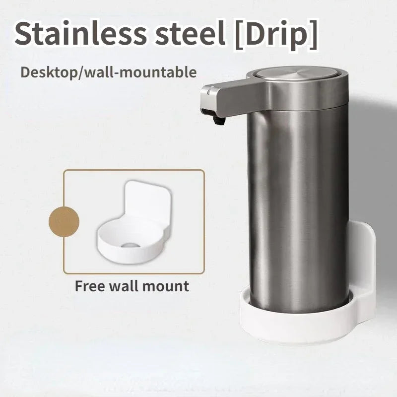 304 Stainless Automatic Liquid Soap Dispensers Steel Kitchen Metal Lotion Bottle Touchless Induction Sensor Bathroom Accessories