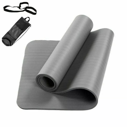 Yoga Mat Pilates Fitness Mat NBR Non Slip Yoga Cushion Travel Fitness Exercise Pad for Women Home Gym Floor Workout Gym Exercise