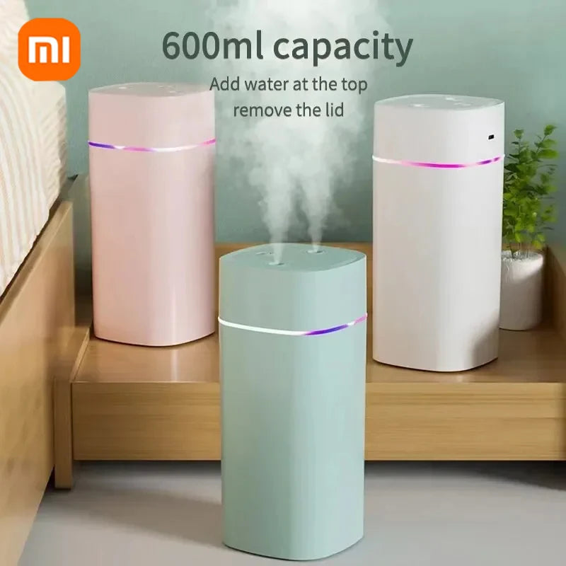 Xiaomi Air Humidifier With Dual Spout High Capacity Essential Oil Diffuser Cool Mist Maker Silent NightLight For Home Car Office