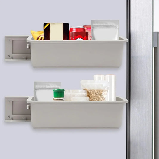 Sliding Basket Cabinet Organizer Under Sink Storage Cupboard Organiser Wall Mounted Pull Out Slide Out Storage Baskets