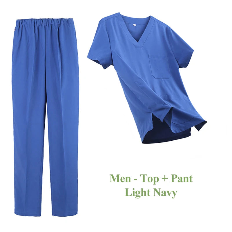 UltraAir™ Quick-Dry Scrubs Medical Uniform Stretch Nurse Doctor Workwear Top and Pant Hospital Dental Clinic Outfits S11-01