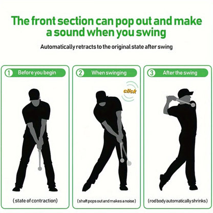 1pc Golf Swing Trainer with Sound-Emitting Swing Rod for Practice, Lightweight & Durable Design, Ergonomic Grip - Improve Your G