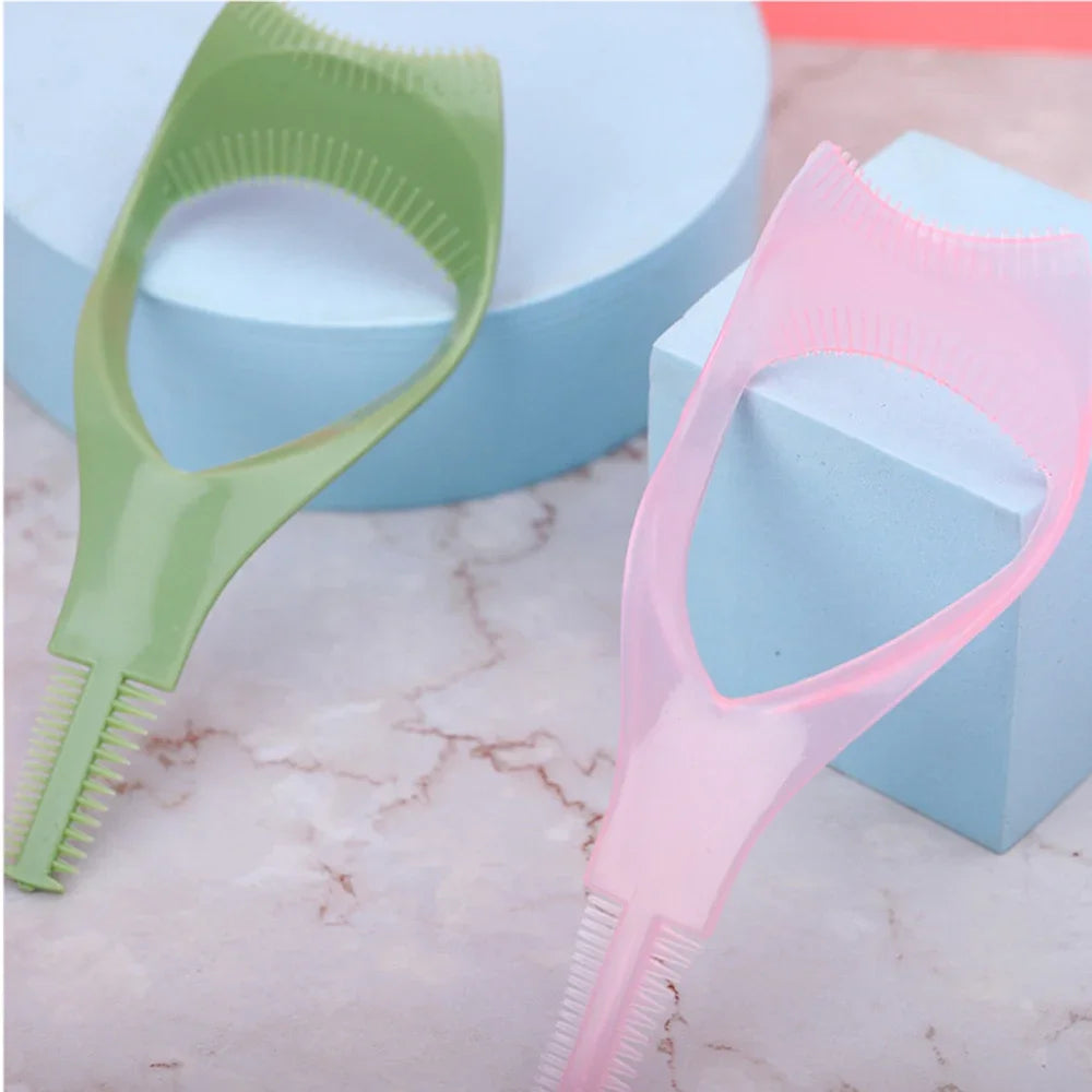 1pcs Paint Eyelashes Stencil Reusable Mascara Shield Applicator Plastic Eyelashes Template Beauty Make-up Tools For Women