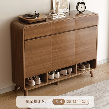 Wood Drawer Shoe Cabinet Adjustable Vertical Modern Storage Shoe Rack Home Organization Schuhe Schrank Hallway Furniture