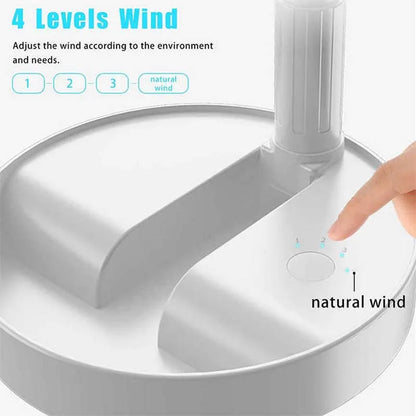 Usb Charging Desktop Home Mini Floor Fan Telescopic Fan Retractable Usb Folding Fan For Home And Office And Outdoor Activity